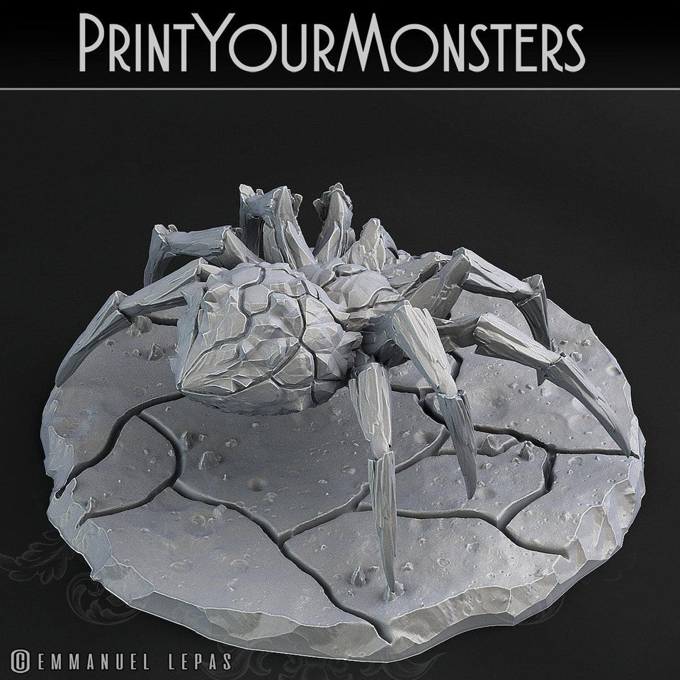 3D Printed Print Your Monsters Magmaranea Spider 28mm - 32mm D&D Wargaming - Charming Terrain