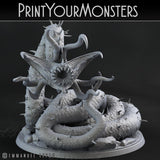 3D Printed Print Your Monsters Necrothelid Worms Subterranean Terrors 28mm - 32mm D&D Wargaming - Charming Terrain