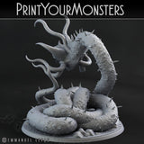 3D Printed Print Your Monsters Necrothelid Worms Subterranean Terrors 28mm - 32mm D&D Wargaming - Charming Terrain