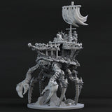 3D Printed Print Your Monsters Pirate Crab Ship 28mm - 32mm D&D Wargaming - Charming Terrain