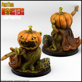 3D Printed Print Your Monsters Pumpkin Soldier Sword Pumpkins Attack Pack 28mm - 32mm D&D Wargaming - Charming Terrain