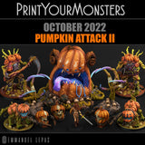 3D Printed Print Your Monsters Pumpkins Attack Pack II Set 28mm - 32mm D&D Wargaming - Charming Terrain