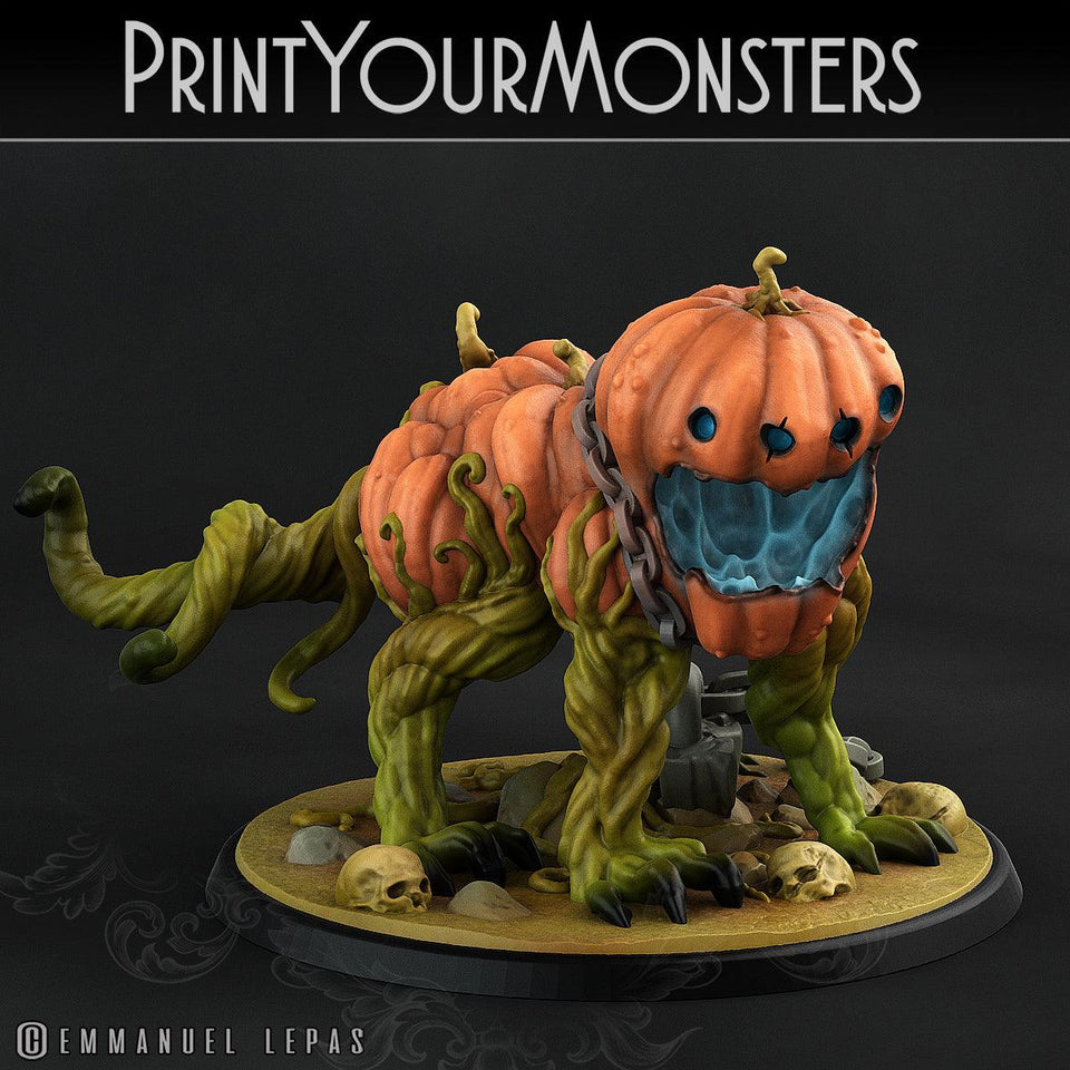 3D Printed Print Your Monsters Pumpkins Attack Pack II Set 28mm - 32mm D&D Wargaming - Charming Terrain