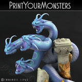 3D Printed Print Your Monsters Shadow Hydra Total Serpents 28mm - 32mm D&D Wargaming - Charming Terrain