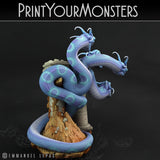 3D Printed Print Your Monsters Shadow Hydra Total Serpents 28mm - 32mm D&D Wargaming - Charming Terrain