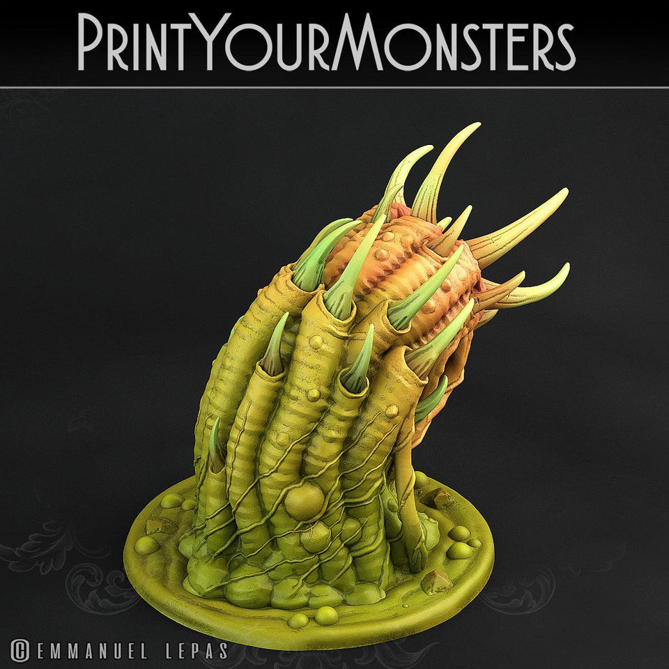 3D Printed Print Your Monsters Swamp Worms Total Worms 2 Set 28mm - 32mm D&D Wargaming - Charming Terrain