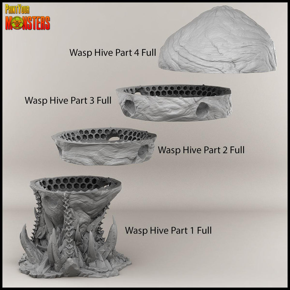 3D Printed Print Your Monsters The Infernal Hive Full Set 28mm - 32mm D&D Wargaming - Charming Terrain