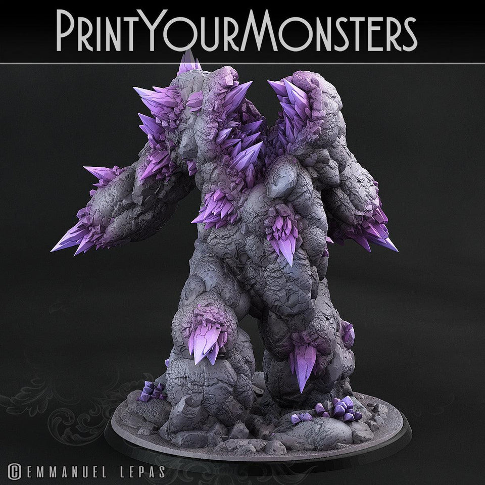 3D Printed Print Your Monsters Total Golems Set 28mm - 32mm D&D Wargaming - Charming Terrain