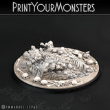 3D Printed Print Your Monsters Total Golems Set 28mm - 32mm D&D Wargaming - Charming Terrain