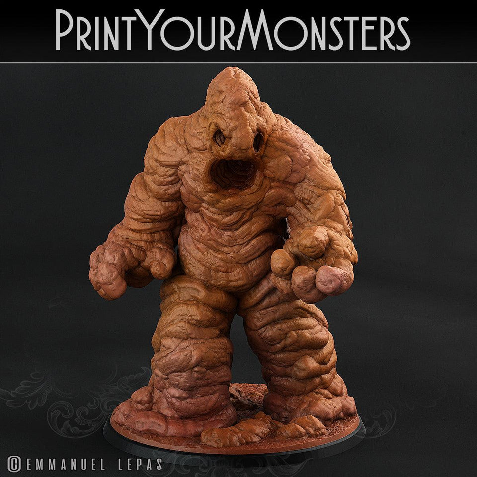 3D Printed Print Your Monsters Total Golems Set 28mm - 32mm D&D Wargaming - Charming Terrain