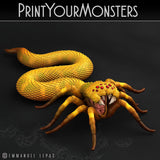 3D Printed Print Your Monsters Total Serpents Full Set 28mm - 32mm D&D Wargaming - Charming Terrain