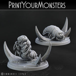 3D Printed Print Your Monsters Wasp Larva The Infernal Hive 28mm - 32mm D&D Wargaming - Charming Terrain