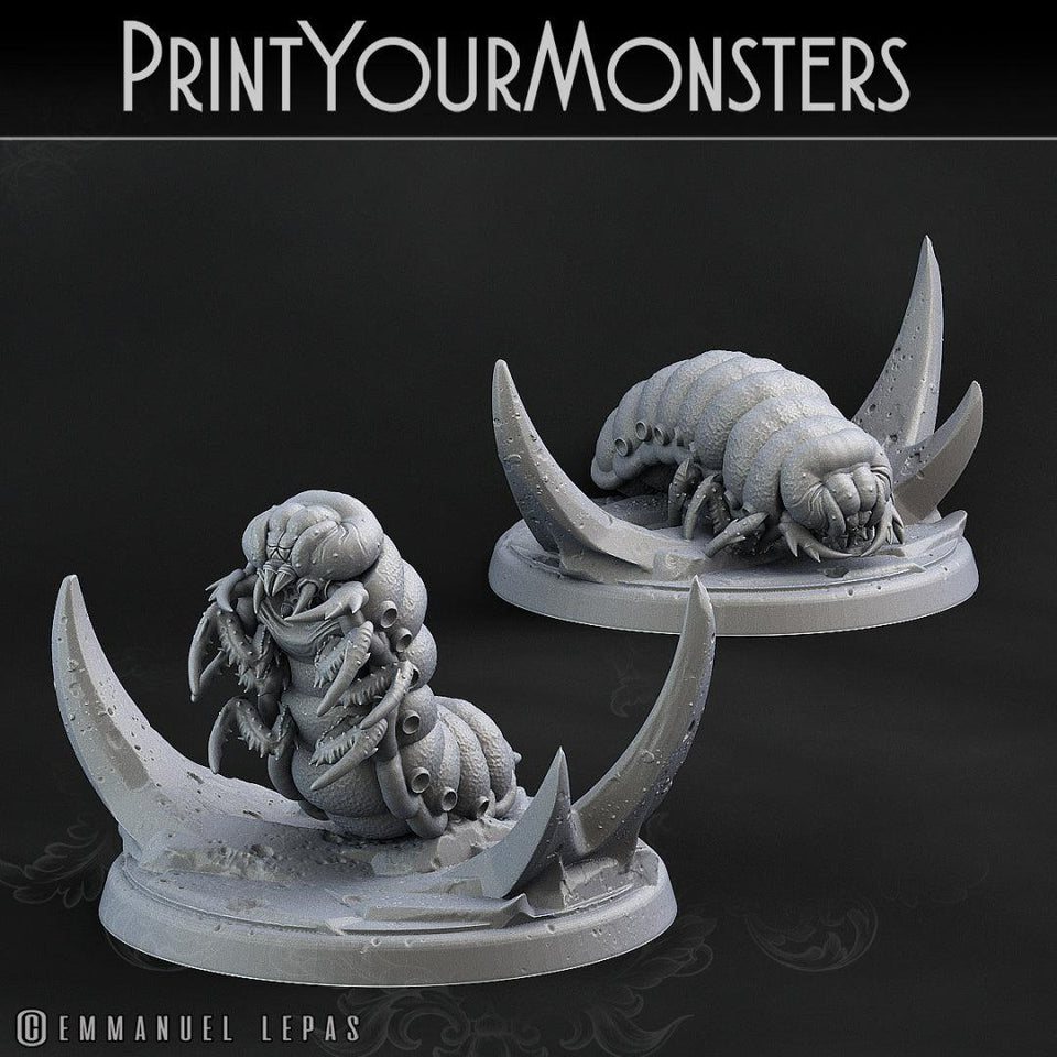 3D Printed Print Your Monsters Wasp Larva The Infernal Hive 28mm - 32mm D&D Wargaming - Charming Terrain