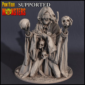 3D Printed Print Your Monsters Witches Pack Set 28mm - 32mm D&D Wargaming - Charming Terrain
