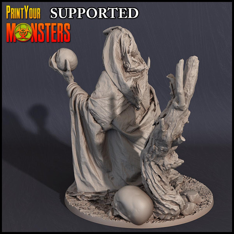 3D Printed Print Your Monsters Witches Pack Set 28mm - 32mm D&D Wargaming - Charming Terrain