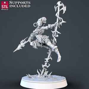 3D Printed STL Miniatures Acrobat DnD Tribute Set 28mm - 32mm War Gaming D&D - Charming Terrain