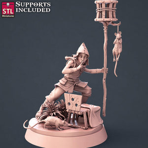 3D Printed STL Miniatures Apprentice Set 28mm - 32mm War Gaming D&D - Charming Terrain