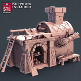 3D Printed STL Miniatures Baker Set 28mm - 32mm War Gaming D&D - Charming Terrain
