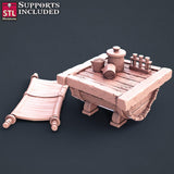 3D Printed STL Miniatures Battlefield Medic Set 28mm - 32mm War Gaming D&D - Charming Terrain