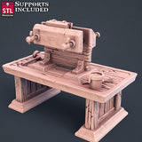 3D Printed STL Miniatures Bookbinder Set 28mm - 32mm War Gaming D&D - Charming Terrain