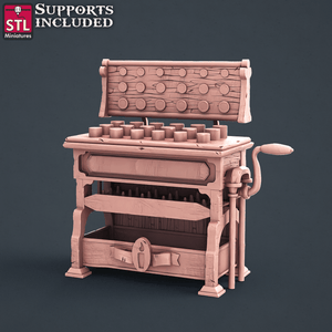 3D Printed STL Miniatures Candle Maker Set Fantasy NPC 2 | 28 - 32mm War Gaming D&D - Charming Terrain