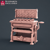 3D Printed STL Miniatures Candle Maker Set Fantasy NPC 2 | 28 - 32mm War Gaming D&D - Charming Terrain