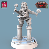 3D Printed STL Miniatures Candy Seller Set Fantasy NPC 2 | 28 - 32mm War Gaming D&D - Charming Terrain