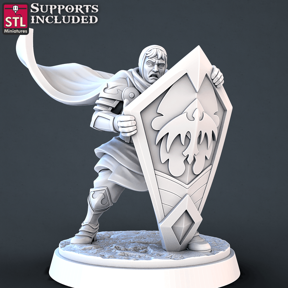 3D Printed STL Miniatures Cavallier DnD Tribute Set 28mm - 32mm War Gaming D&D - Charming Terrain