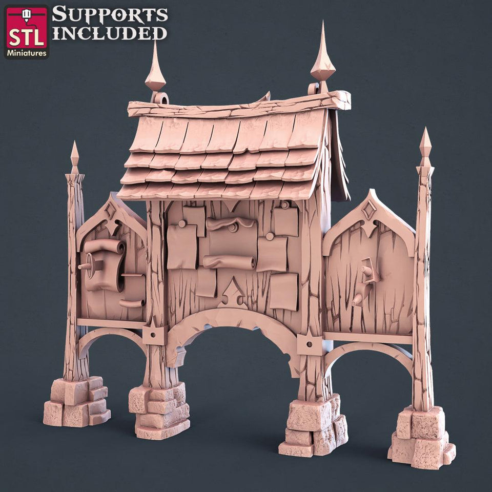 3D Printed STL Miniatures City Guards Set Fantasy NPC 2 | 28 - 32mm War Gaming D&D - Charming Terrain