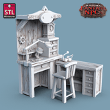 3D Printed STL Miniatures Clockworkers Set Fantasy NPC 28mm - 32mm War Gaming D&D - Charming Terrain