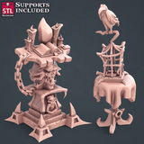 3D Printed STL Miniatures Darkwizard Set 28mm - 32mm War Gaming D&D - Charming Terrain