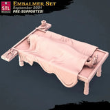 3D Printed STL Miniatures Embalmer Set Fantasy NPC 2 | 28 - 32mm War Gaming D&D - Charming Terrain