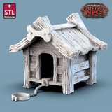 3D Printed STL Miniatures Farmer Set Fantasy NPC 28mm - 32mm War Gaming D&D - Charming Terrain