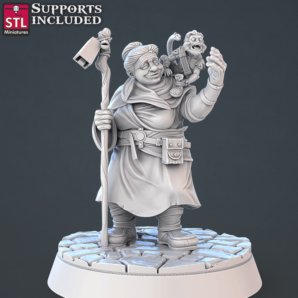 3D Printed STL Miniatures Food Vendors Set 28mm - 32mm War Gaming D&D - Charming Terrain