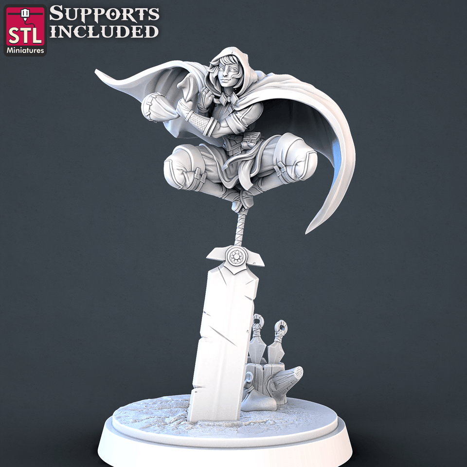 3D Printed STL Miniatures Thief DnD Tribute Set 28mm - 32mm War Gaming D&D - Charming Terrain