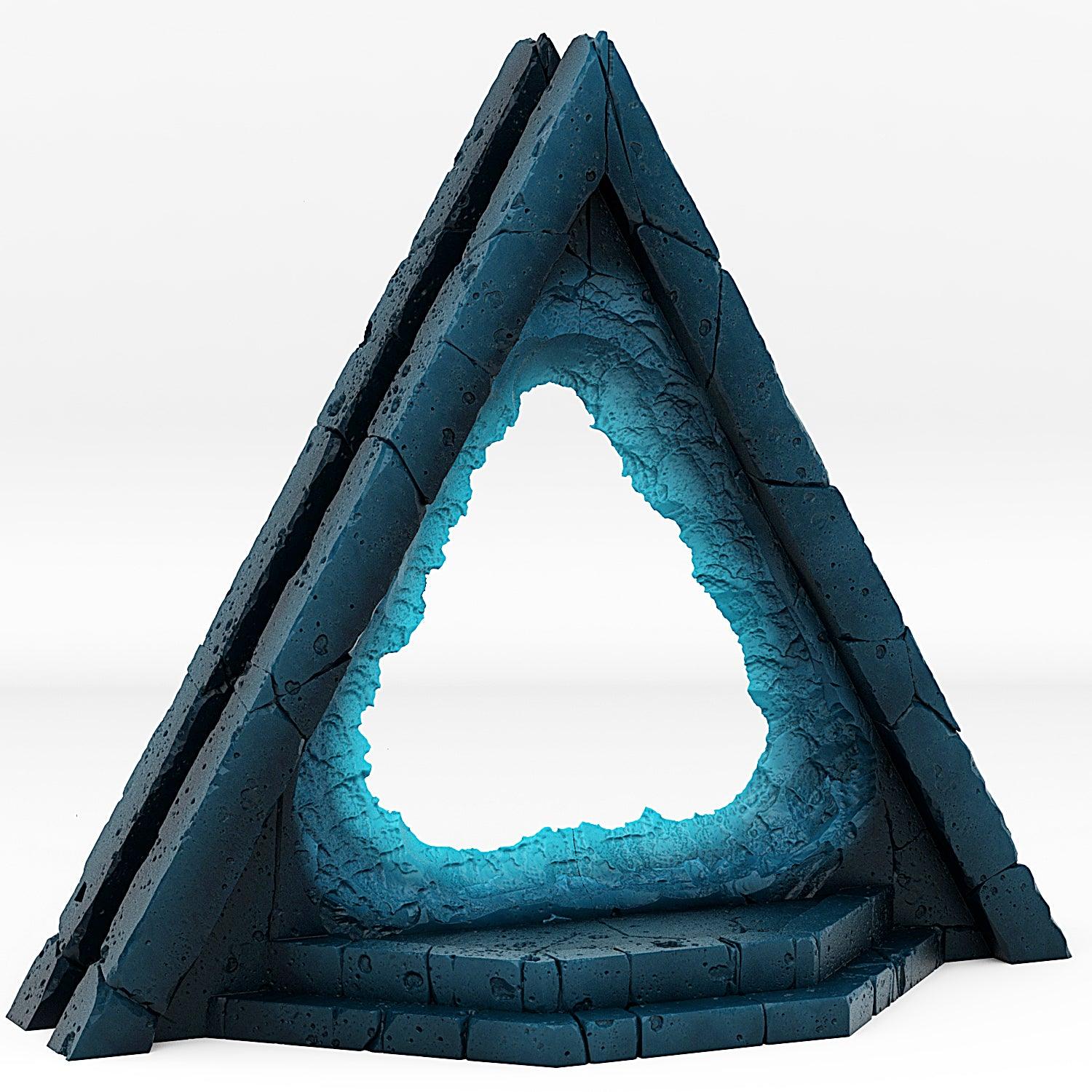 Charming Terrain 3D printed terrain 3D Printed Fantastic Portals and Effects Alien Pyramid Portal 28mm - 32mm D&D Wargaming