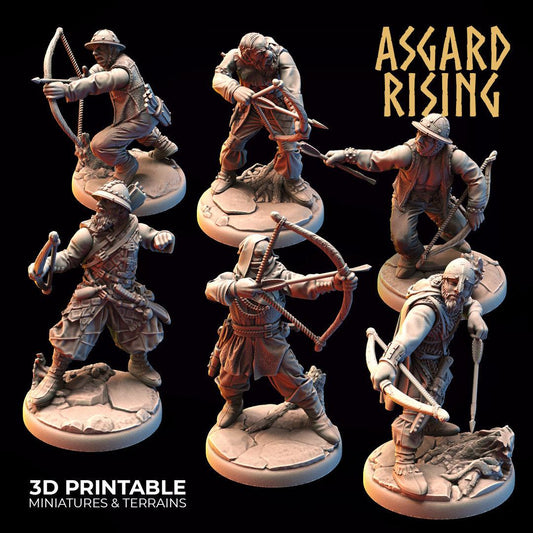 Charming Terrain 3D printed terrain Full Set (28mm) 3D Printed Asgard Rising Bandit Deserters Bow Modular Warband 28mm - 32mm
