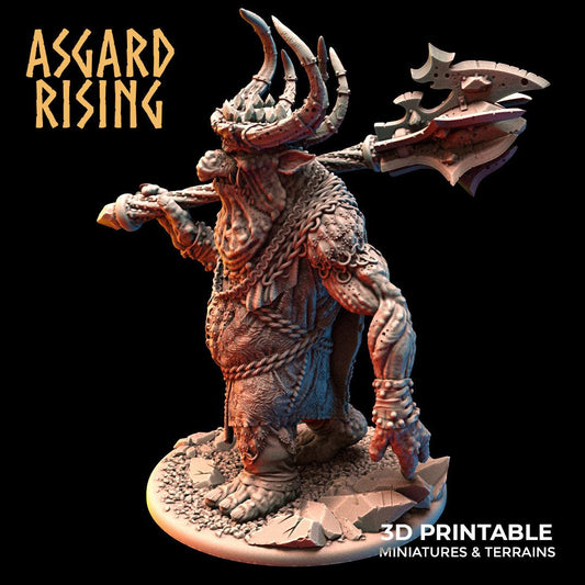 Charming Terrain 3D printed terrain Trollfolk Mountain King 3D Printed Asgard Rising Trollfolk Mountain King | 32mm D&D