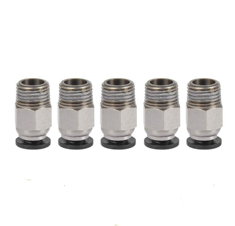 5 x 3D Printer PC4 - M6 Connector 1.75mm PTFE Tube Quick Coupler - Charming Terrain