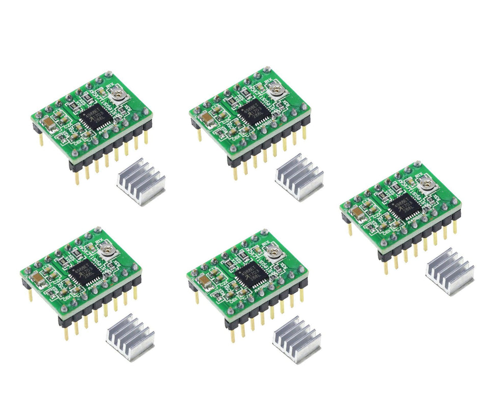 5 X StepStick Stepper Motor Drivers A4988 for 3D Printers - Charming Terrain