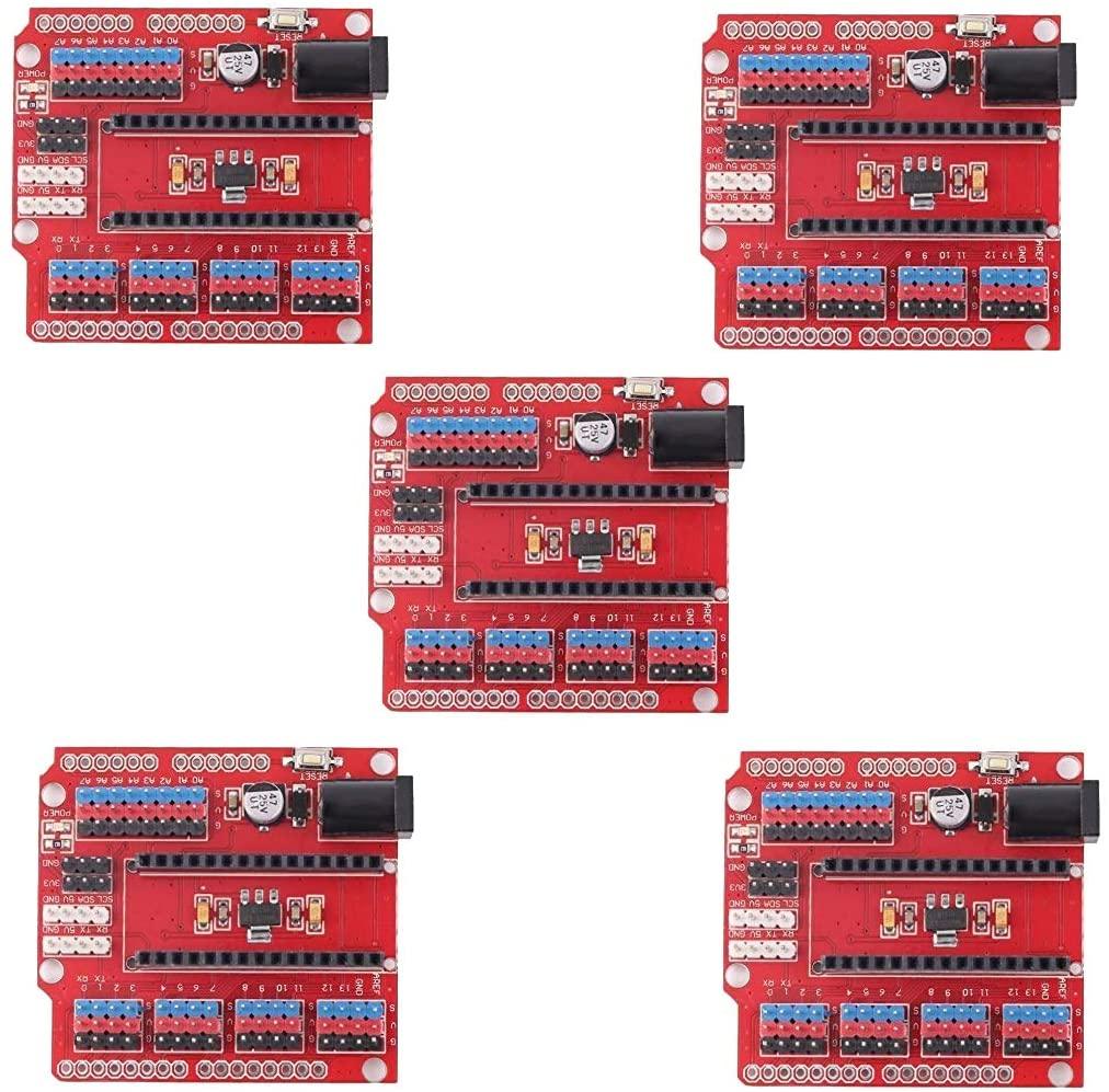 Charming Terrain 5X Arduino R1 Nano 3.0 5X Arduino R1 Nano 3.0 Duemilanove 2009 Nano I/O Expansion Sensor Shield